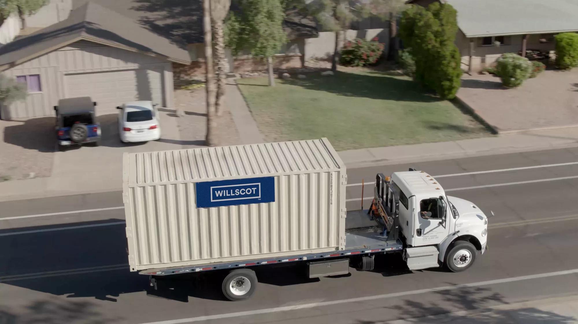 WillScot storage container delivery – portable storage solutions