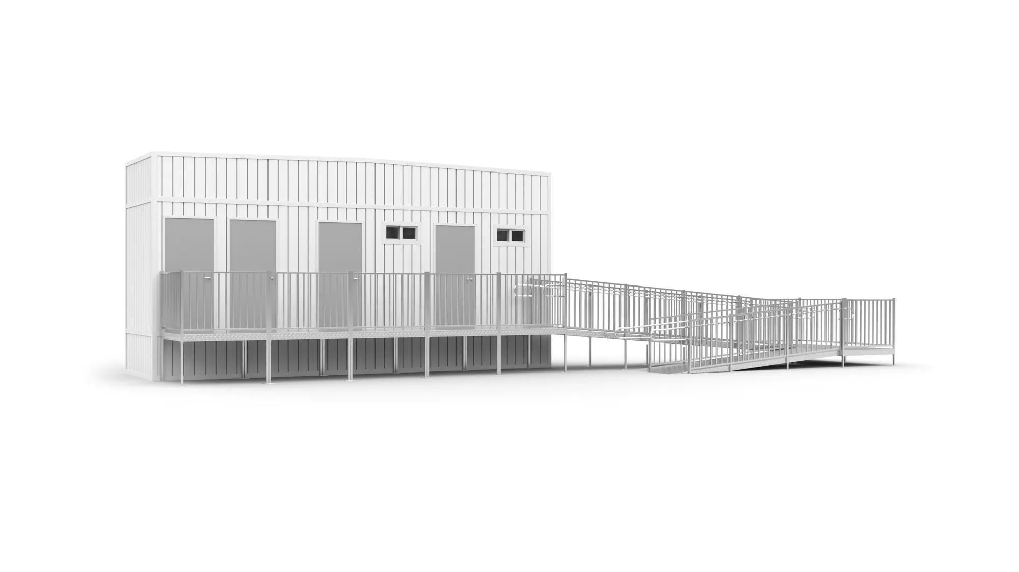 Rental restroom trailers