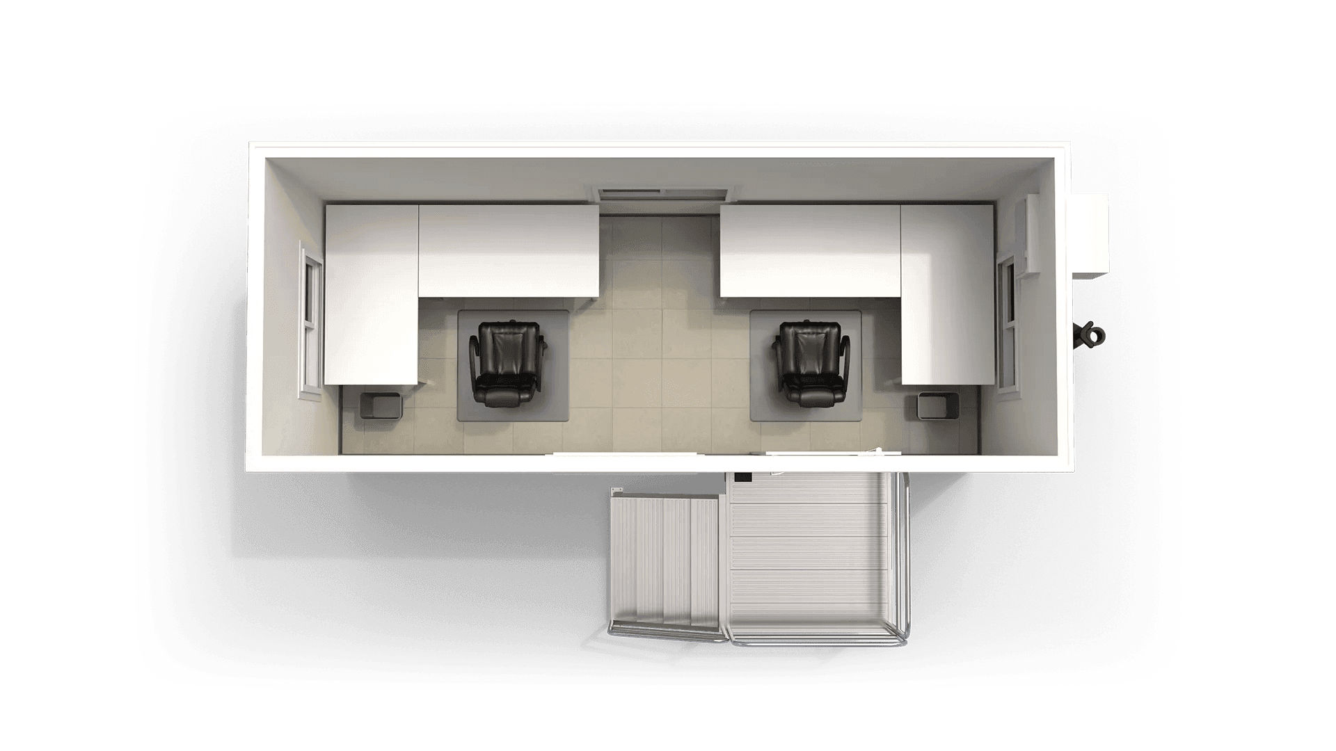 8-foot-wide office trailers