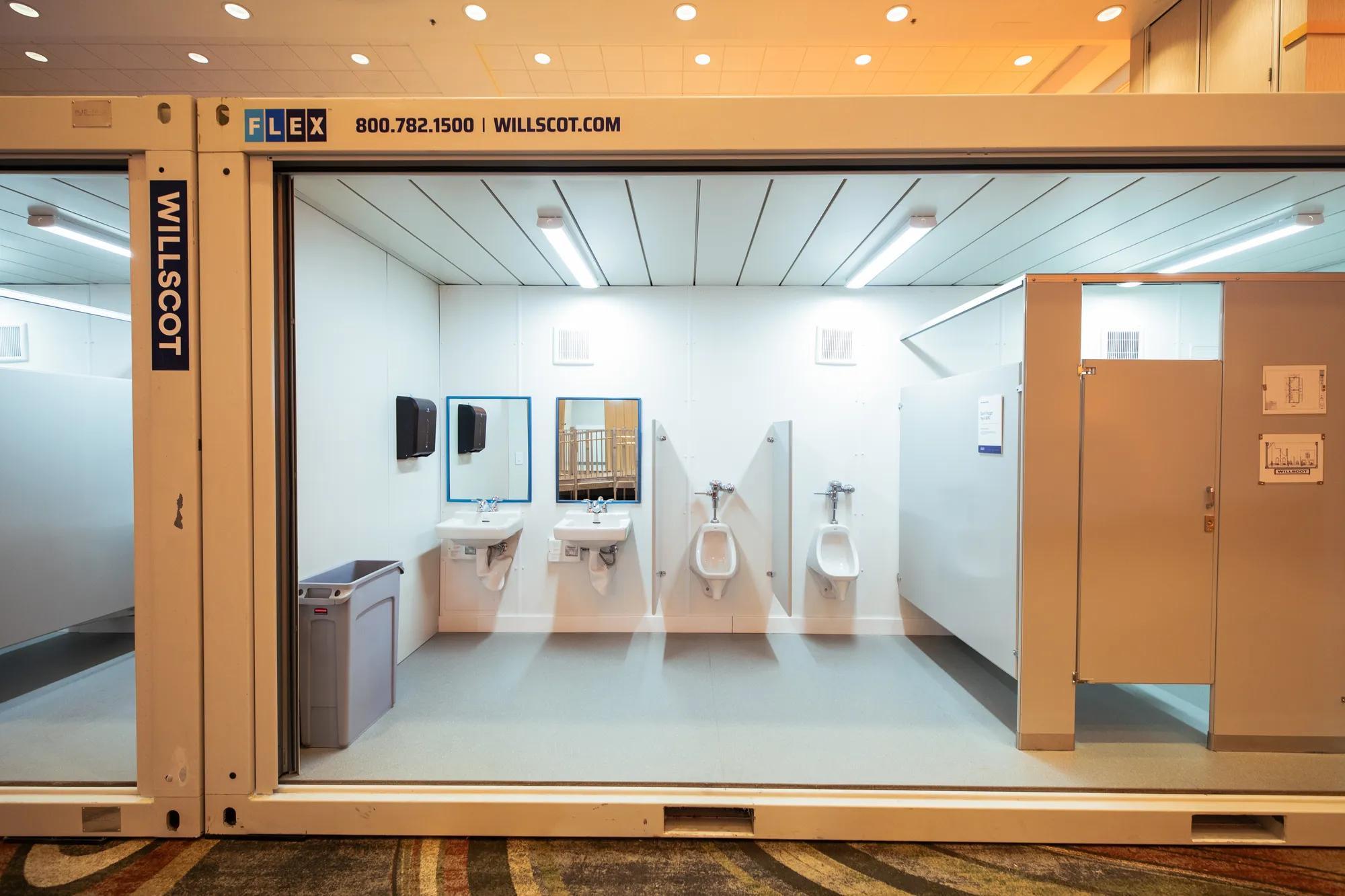 Bathroom trailer rental