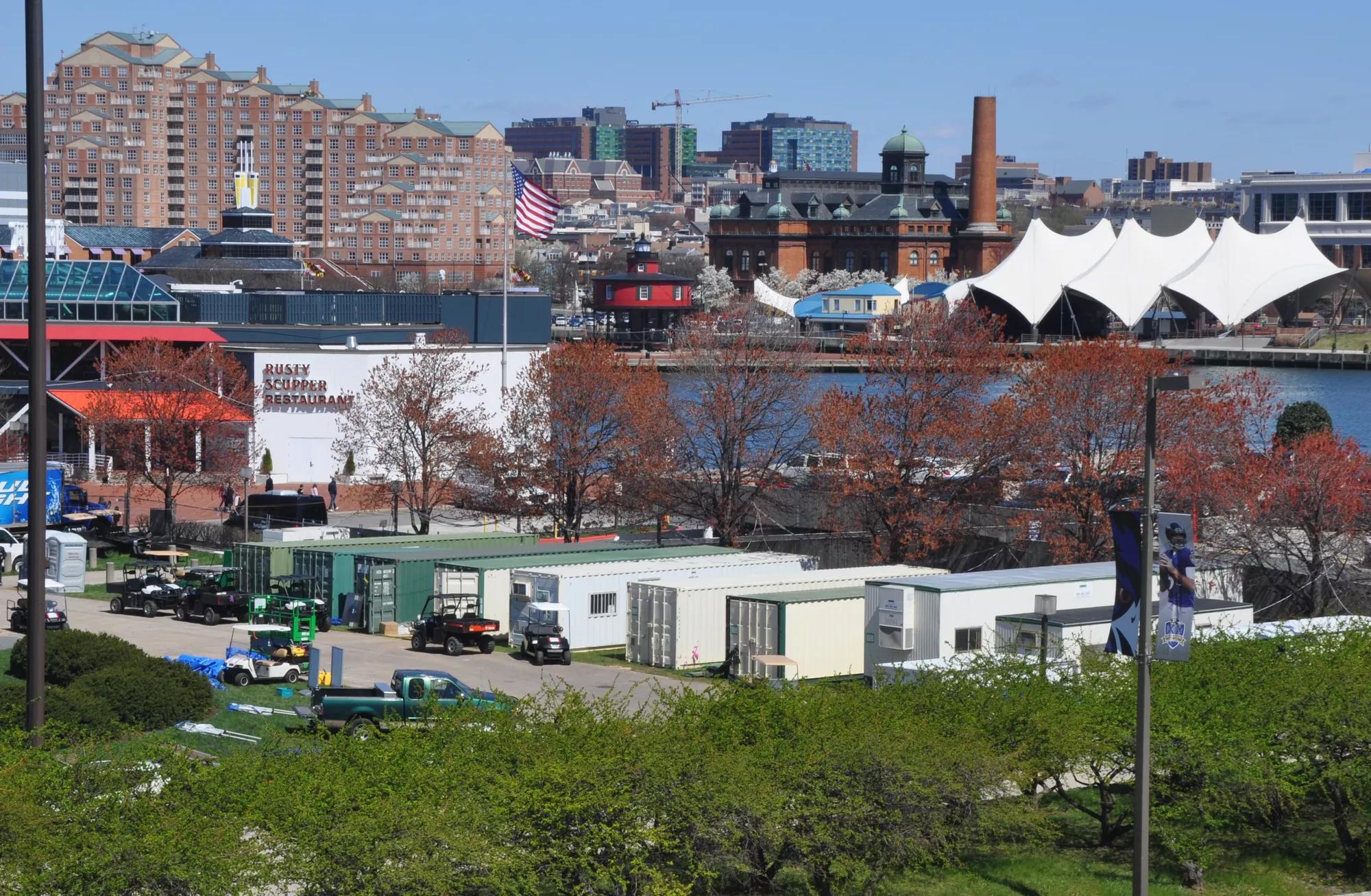 Temporary office and storage space in Light City