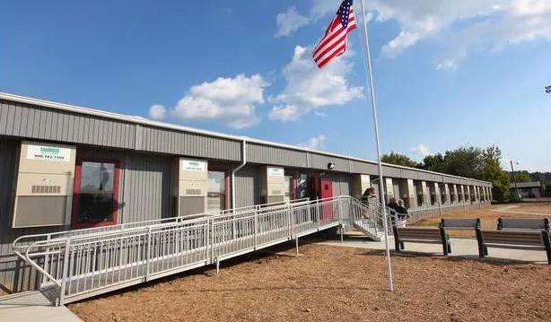 Modular classrooms of Kenova Elementary School