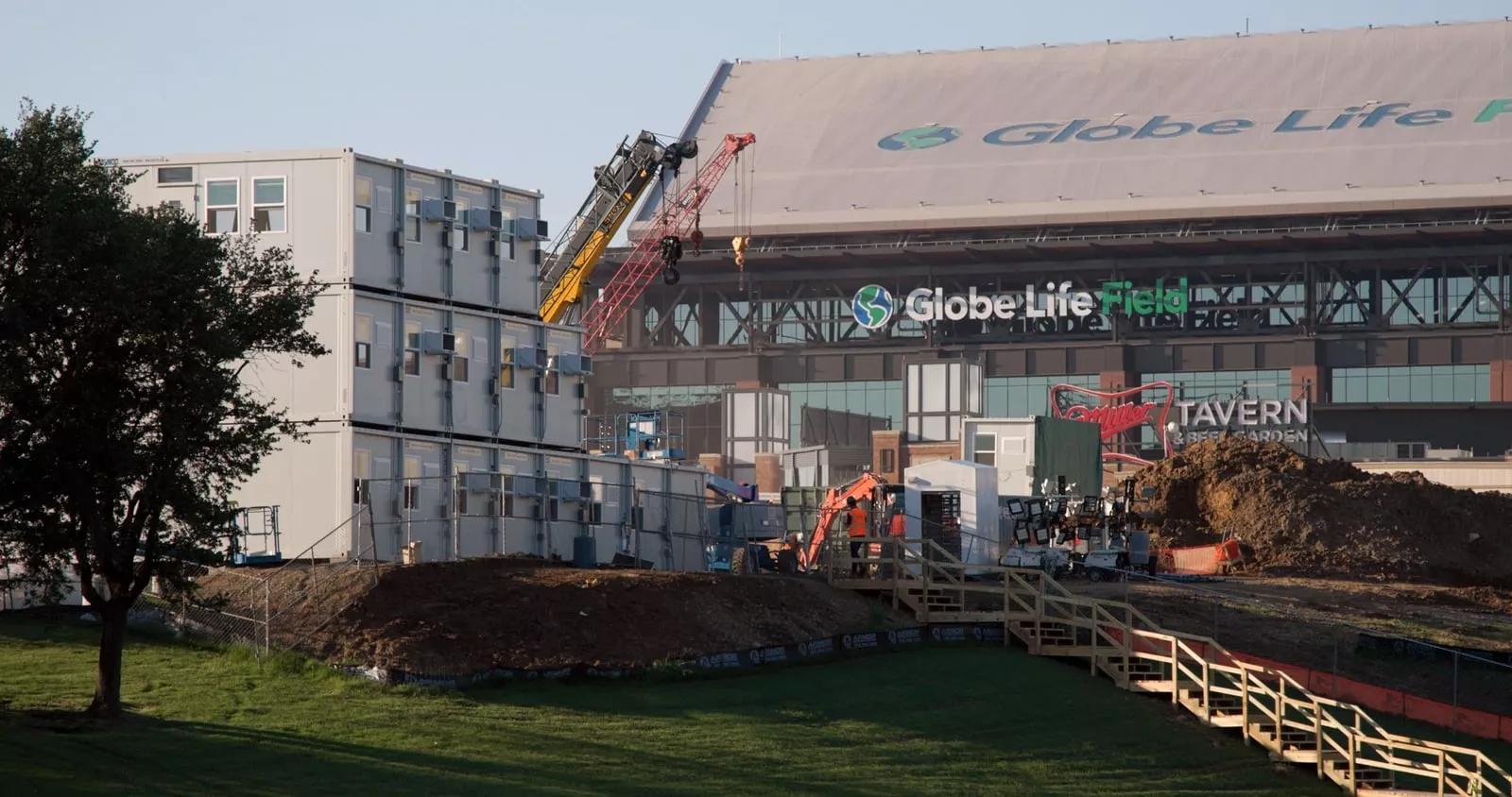 Temporary 3-story space solution for site office