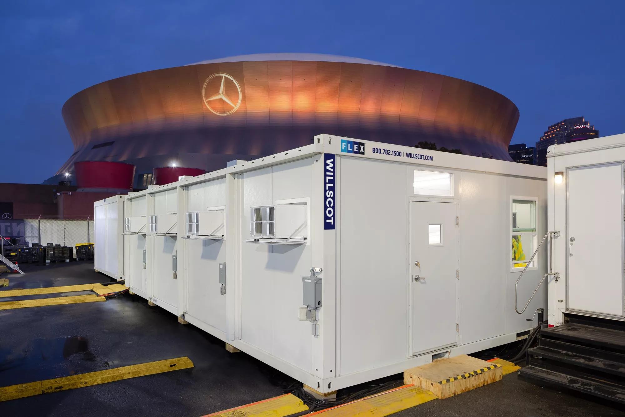 New Orleans Superdome FLEX modular setup