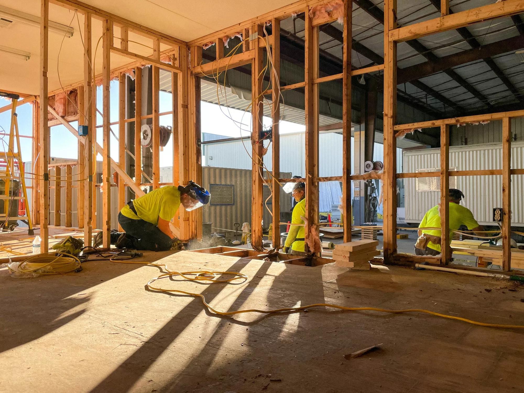 Refurbished modular office